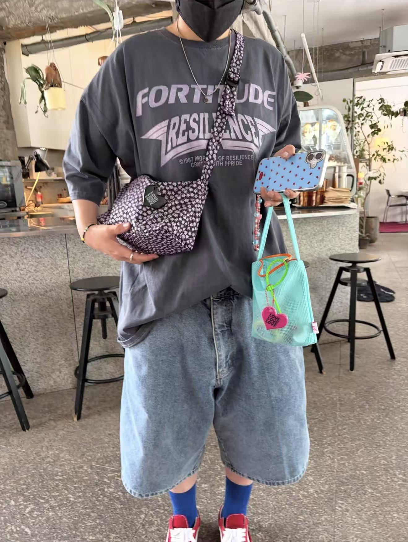 韓國直送Jammyfinger Flower Boat Short Cross Bag -3 Color