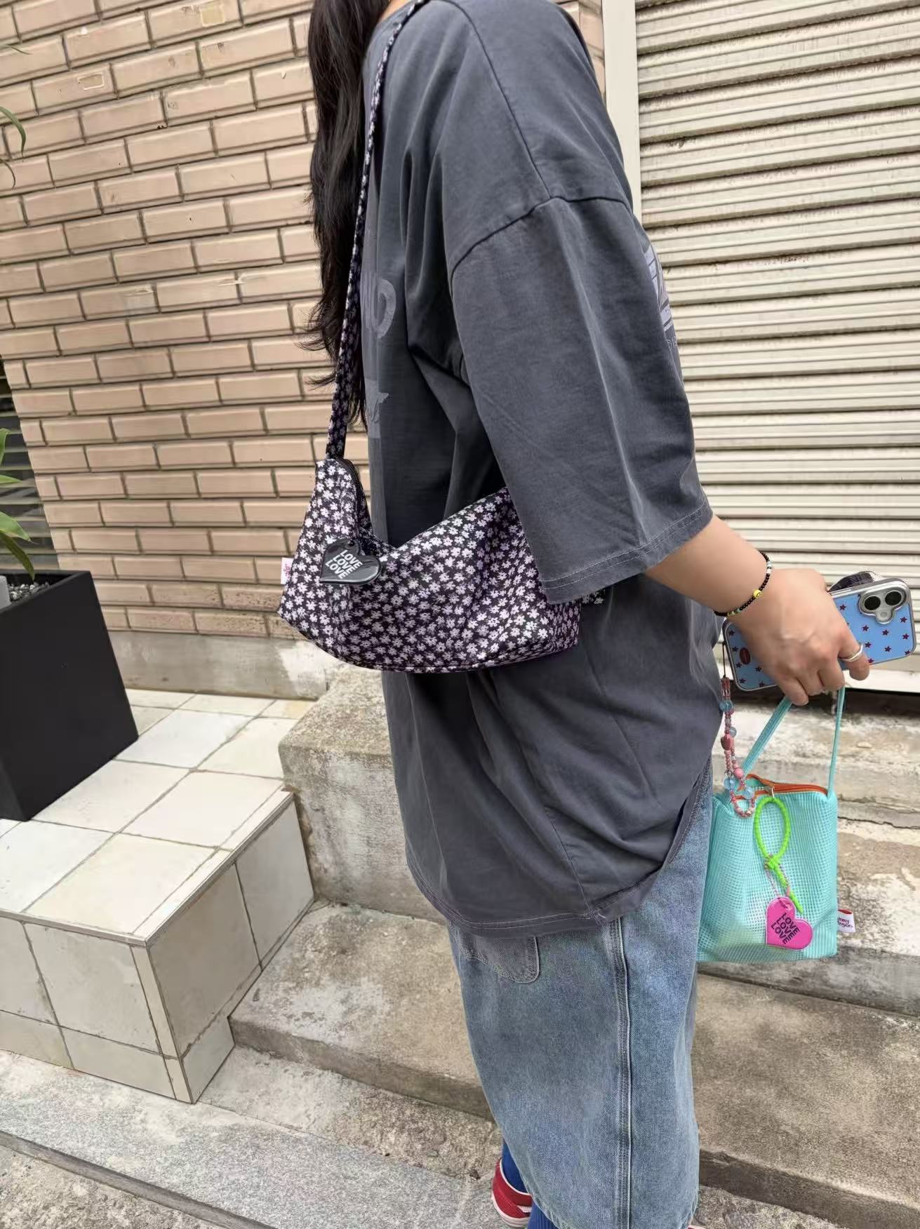 韓國直送Jammyfinger Flower Boat Short Cross Bag -3 Color