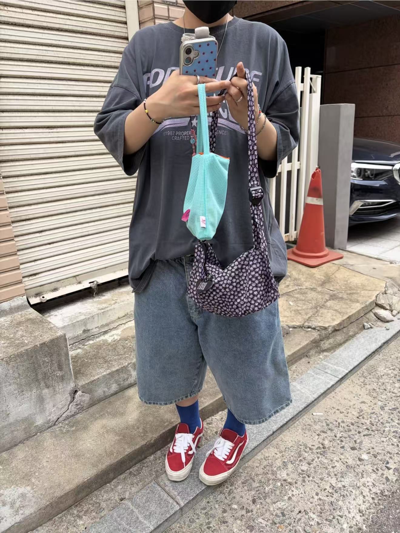 韓國直送Jammyfinger Flower Boat Short Cross Bag -3 Color