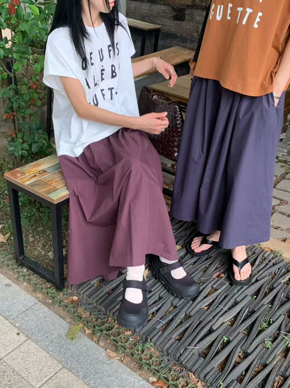 韓國直送French Style Tee &amp; Skirt
