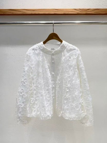 韓國直送 3D Floral Sheer Jacket