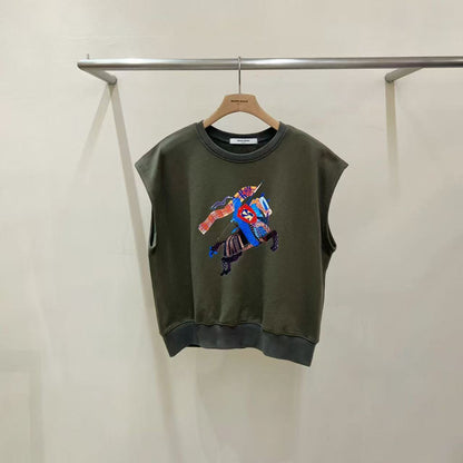 韓國直送Equestrian Print Cap Tee / Skirt