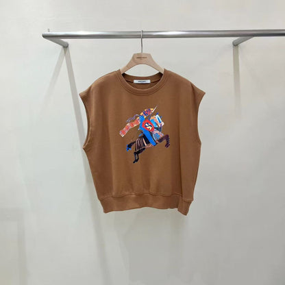 韓國直送Equestrian Print Cap Tee / Skirt