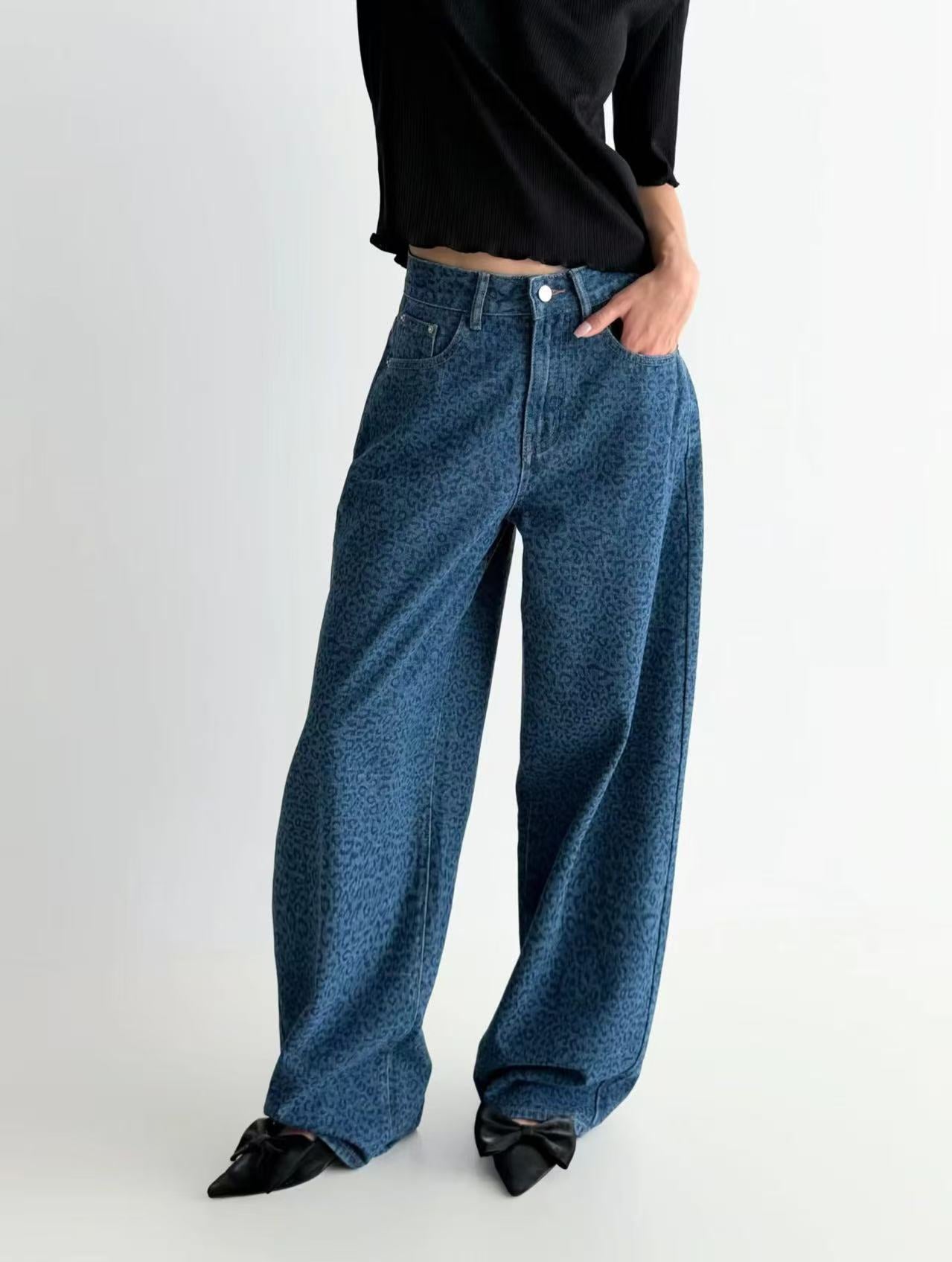 韓國直送Sweet Ribbon Knit Top / Denim Pants