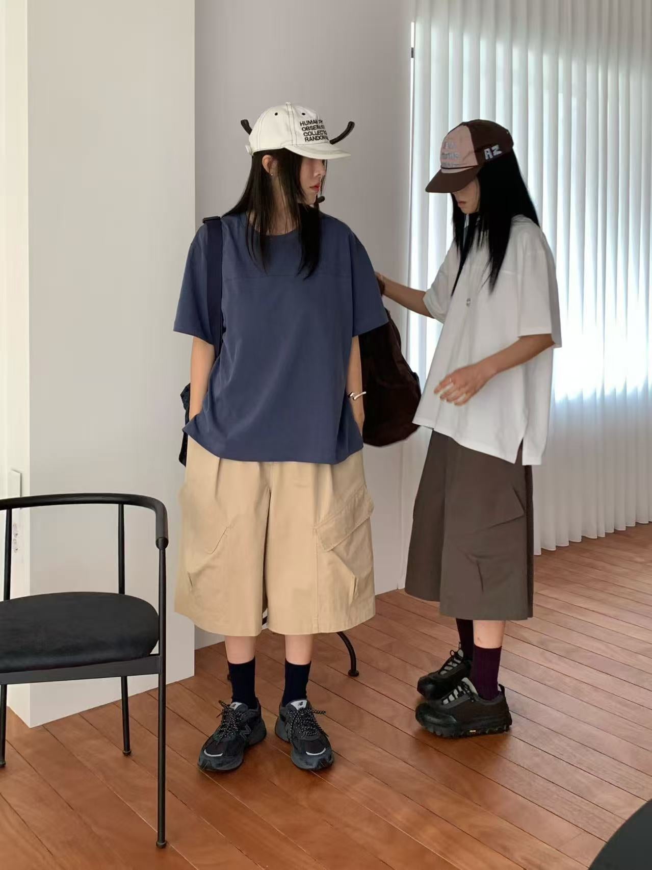 韓國直送Back Pocket Oversized Tee /  Cargo Shorts