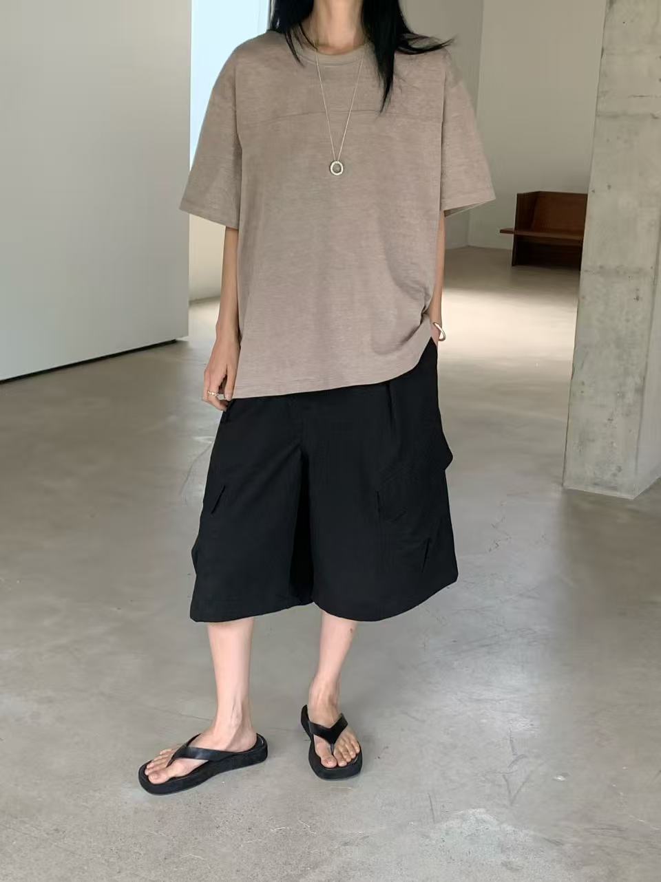 韓國直送Back Pocket Oversized Tee /  Cargo Shorts