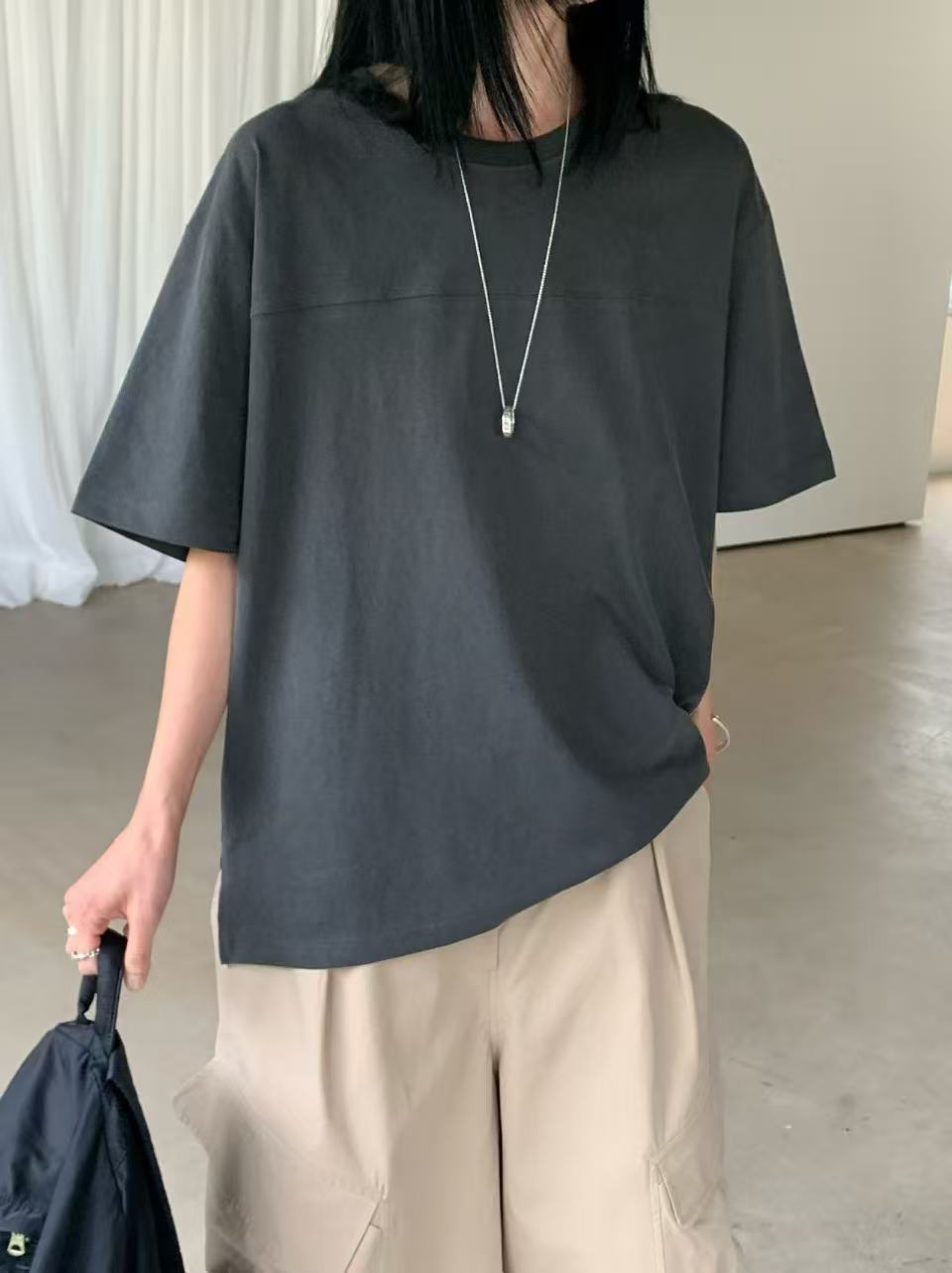 韓國直送Back Pocket Oversized Tee /  Cargo Shorts