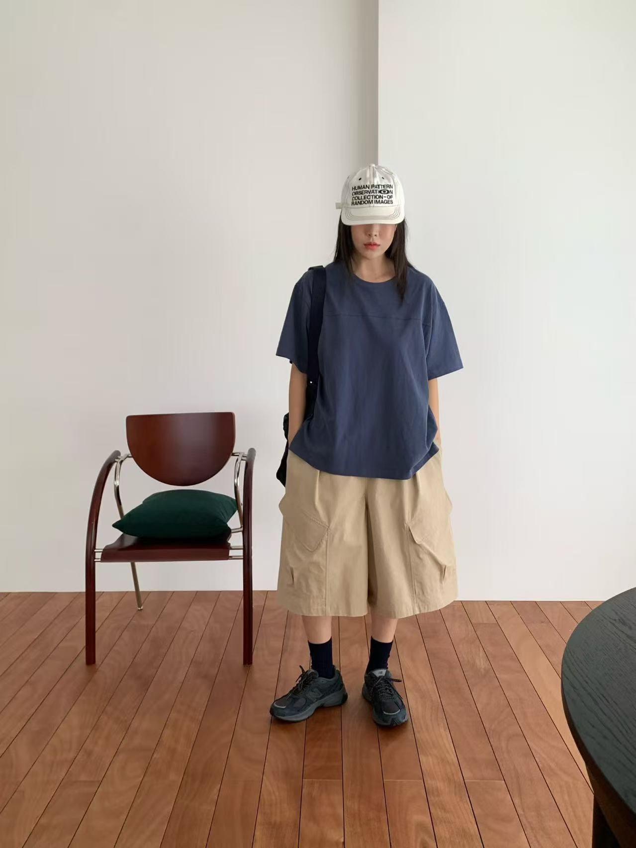 韓國直送Back Pocket Oversized Tee /  Cargo Shorts
