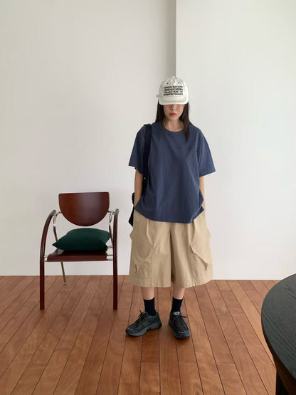 韓國直送Back Pocket Oversized Tee /  Cargo Shorts