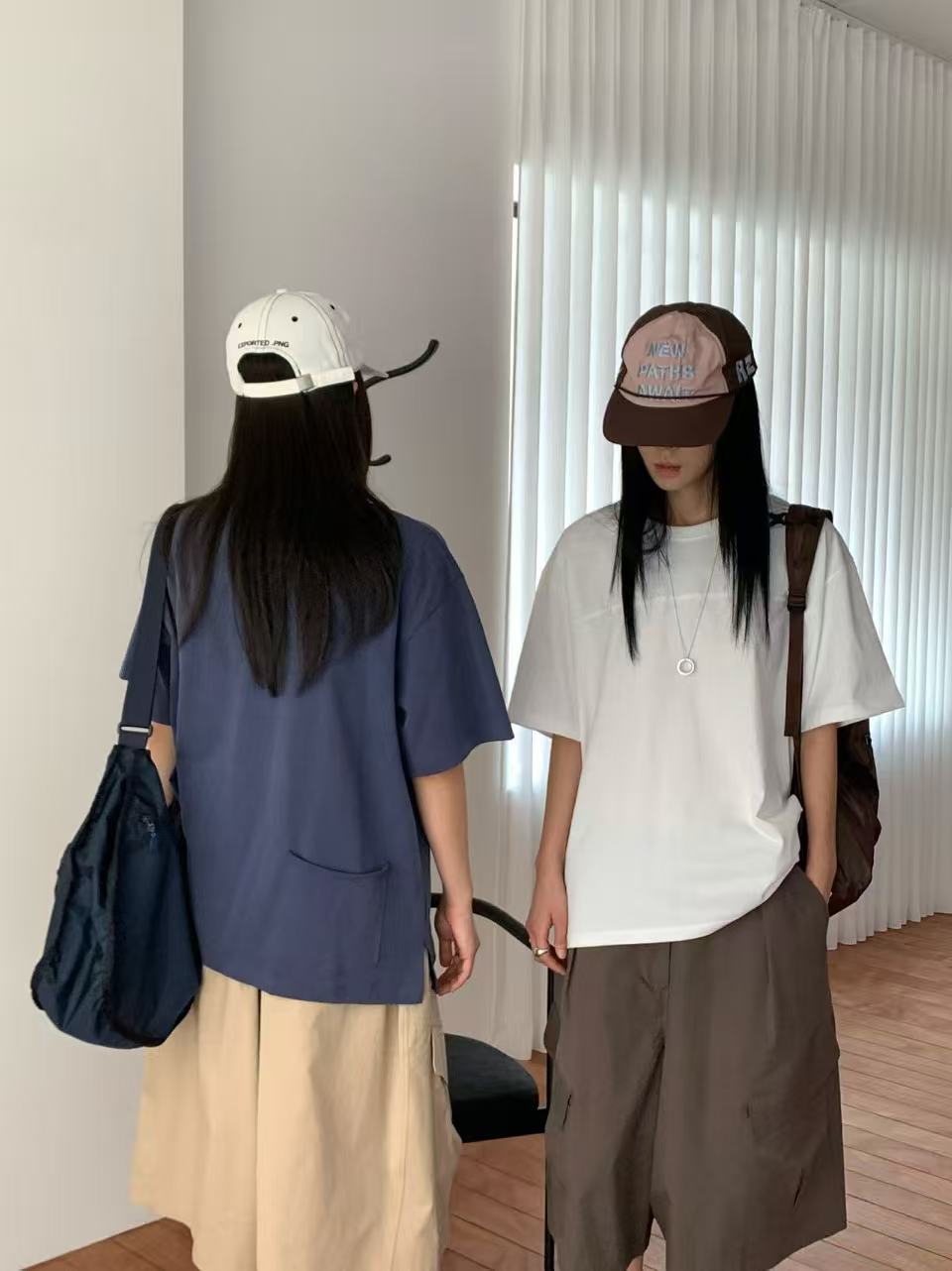 韓國直送Back Pocket Oversized Tee /  Cargo Shorts