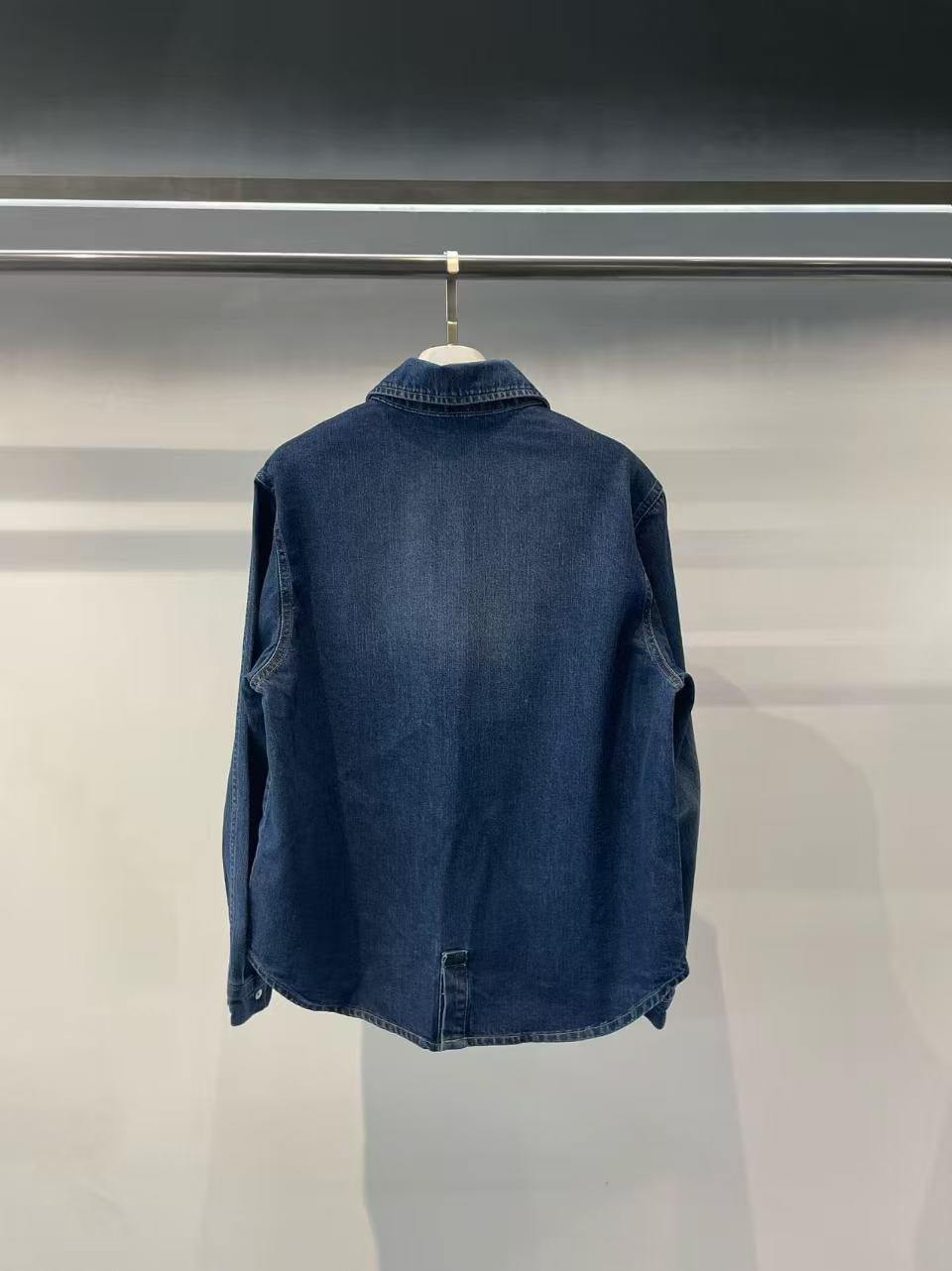 Korean Direct Shipping Shadow Pocket Denim Shirt