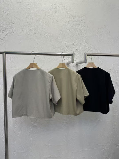韓國直送Asymmetric Lyocell Top