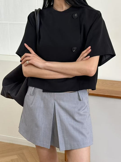 韓國直送Asymmetric Lyocell Top
