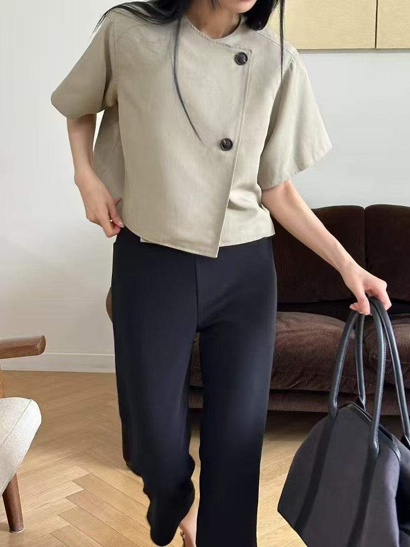 韓國直送Asymmetric Lyocell Top