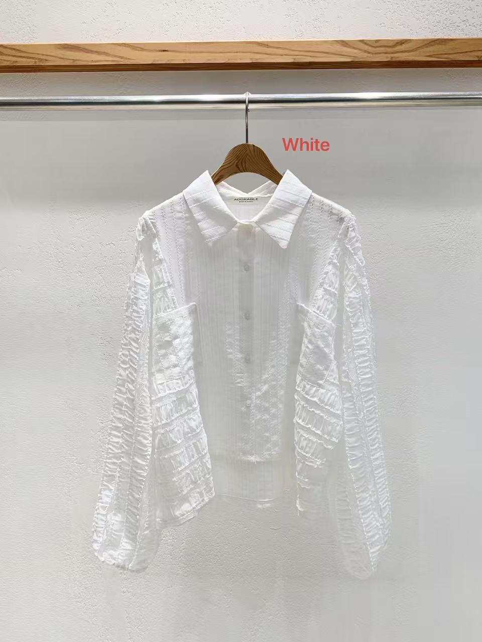 Korea Direct Luna Sheer Jacquard Shirt