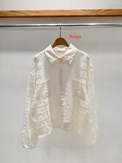 Korea Direct Luna Sheer Jacquard Shirt