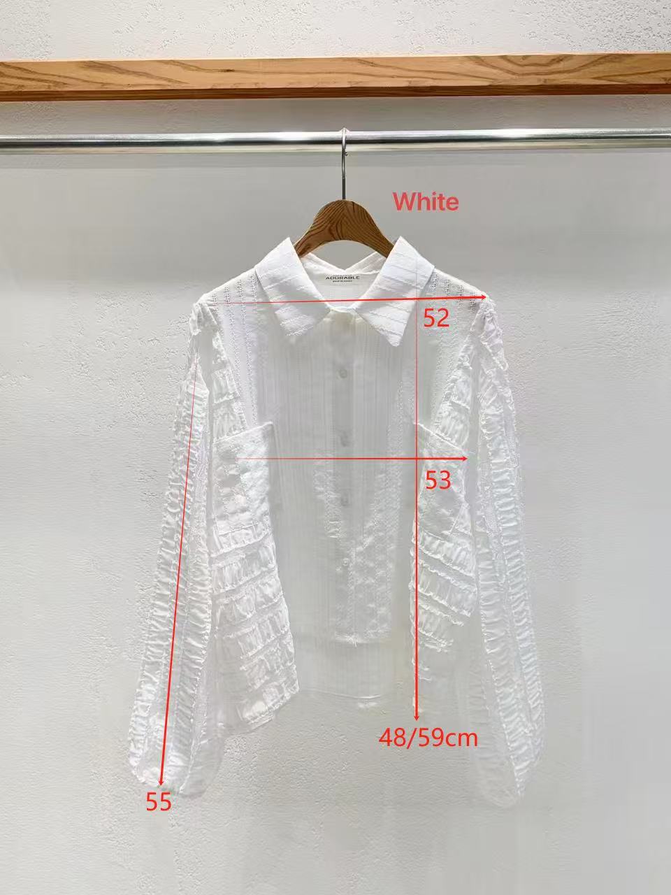 Korea Direct Luna Sheer Jacquard Shirt