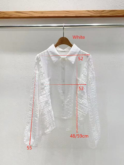 Korea Direct Luna Sheer Jacquard Shirt