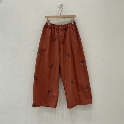 韓國直送V-Neck Floral Embroidered Cardigan /Pants