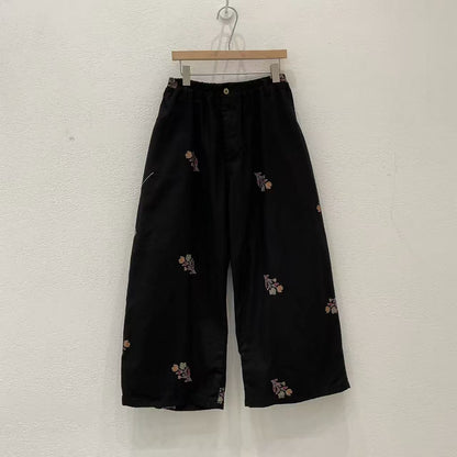 韓國直送V-Neck Floral Embroidered Cardigan /Pants