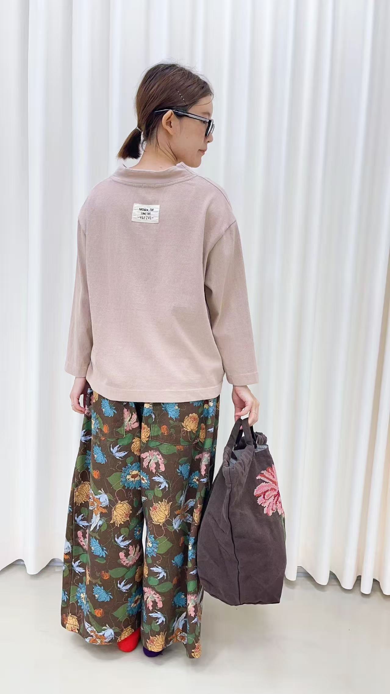 韓國直送V-Neck Floral Embroidered Cardigan /Pants