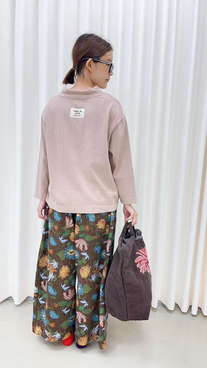 韓國直送V-Neck Floral Embroidered Cardigan /Pants