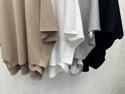 韓國直送Asymmetric Loose Raglan Tee / Shorts