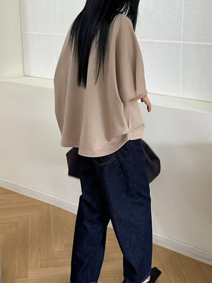韓國直送Asymmetric Loose Raglan Tee / Shorts