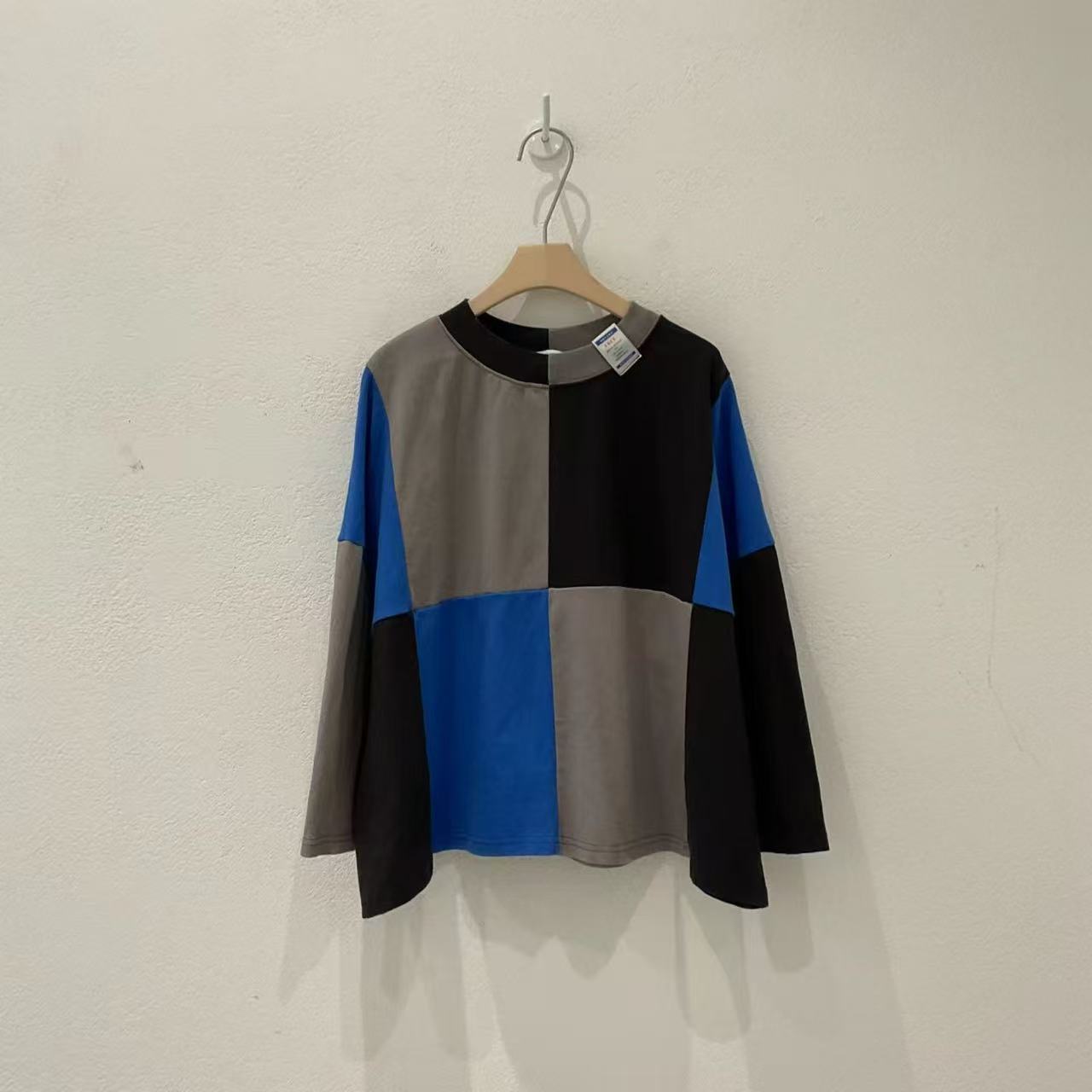 韓國直送Geometric Color-Block Loose Top /Pants