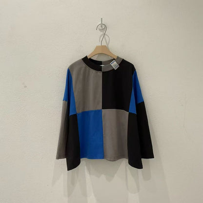 韓國直送Geometric Color-Block Loose Top /Pants