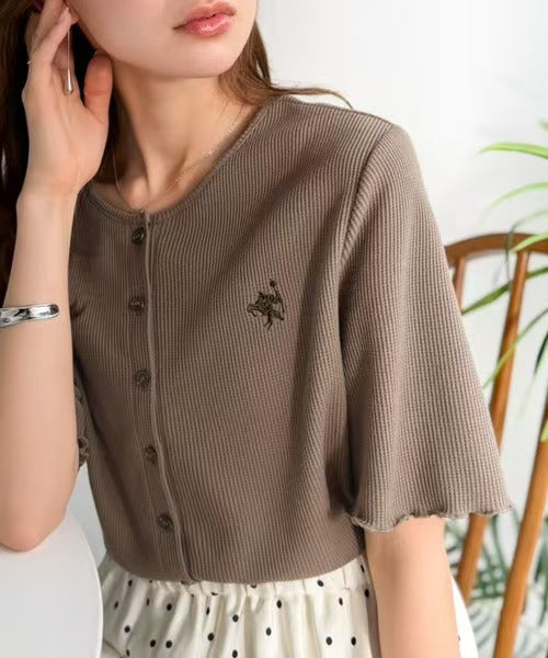 日本直送Waffle Cozy Cardigan