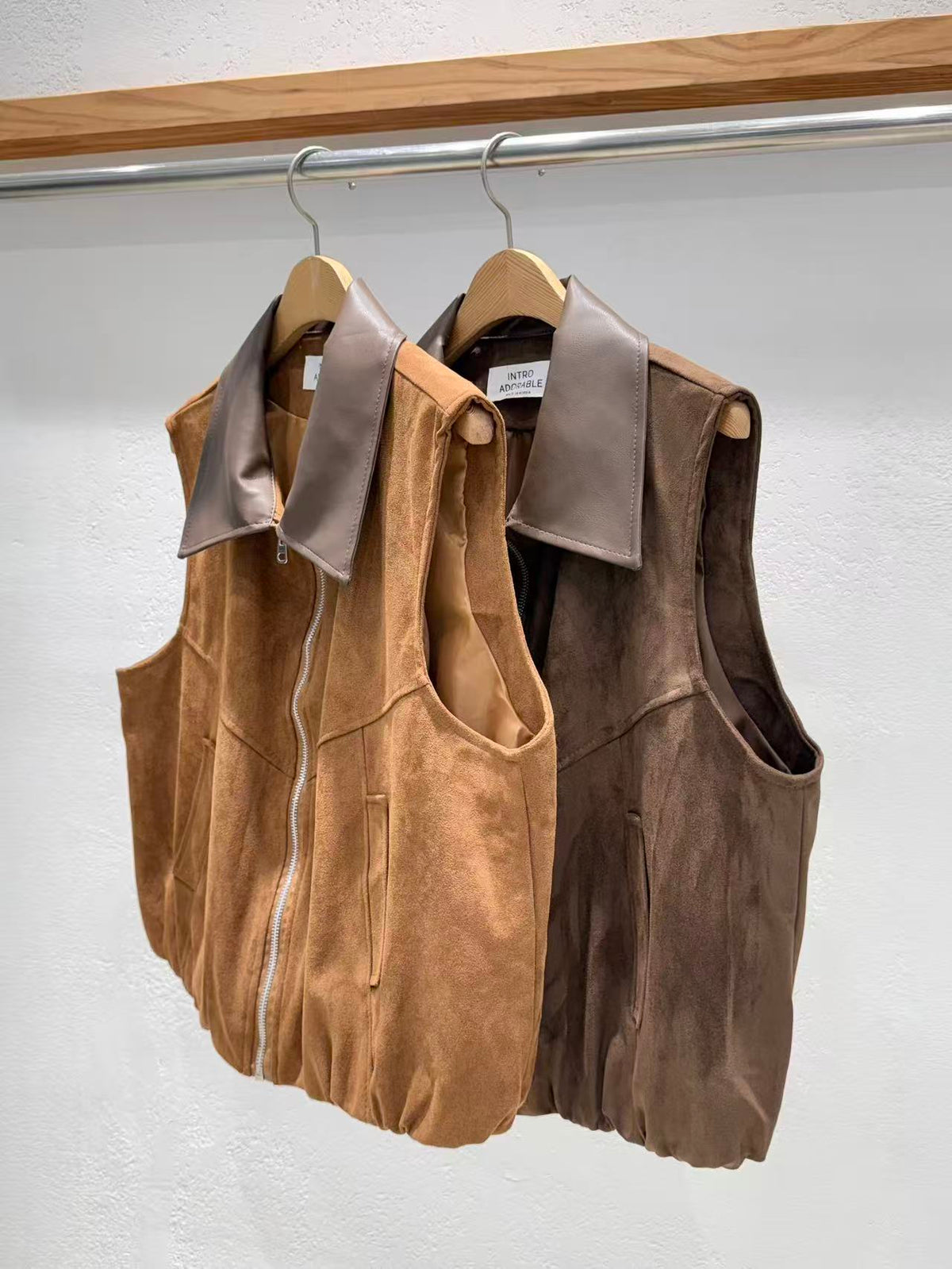 韓國直送Leo Suede Bomber Vest