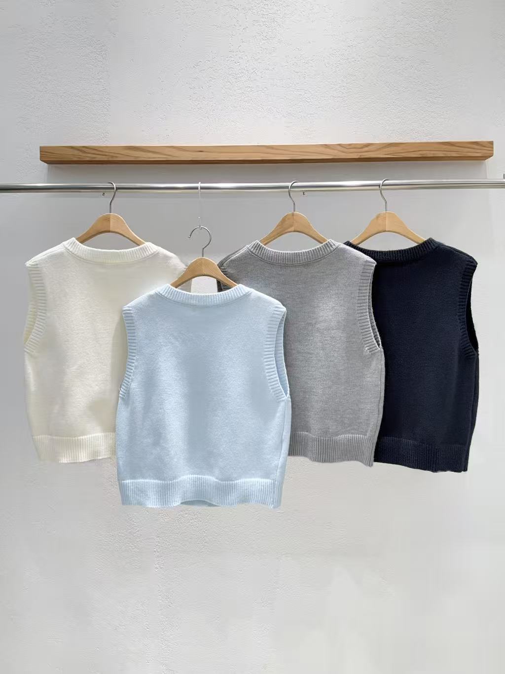 韓國直送Adorable Pearl Heart Knit Vest