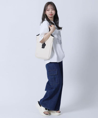 日本直送Mary Quant Daisy Patch Shrink Tote Bag