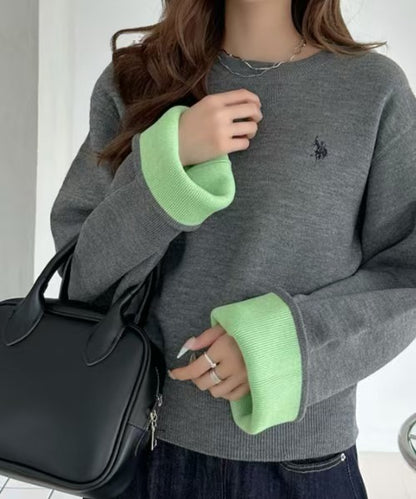 日本直送U.S. POLO ASSN 別注款 Gusseted Cuff, Two-Tone Sweatshirt-Like Knit 🌟貨期4 星期🌟