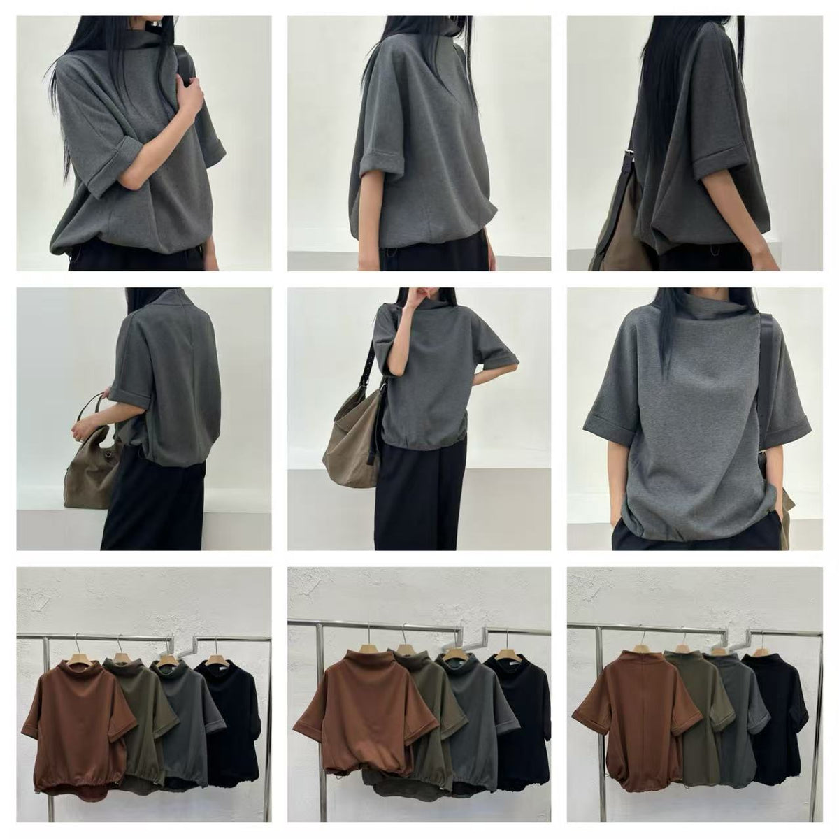 韓國直送Drop Hem Tee