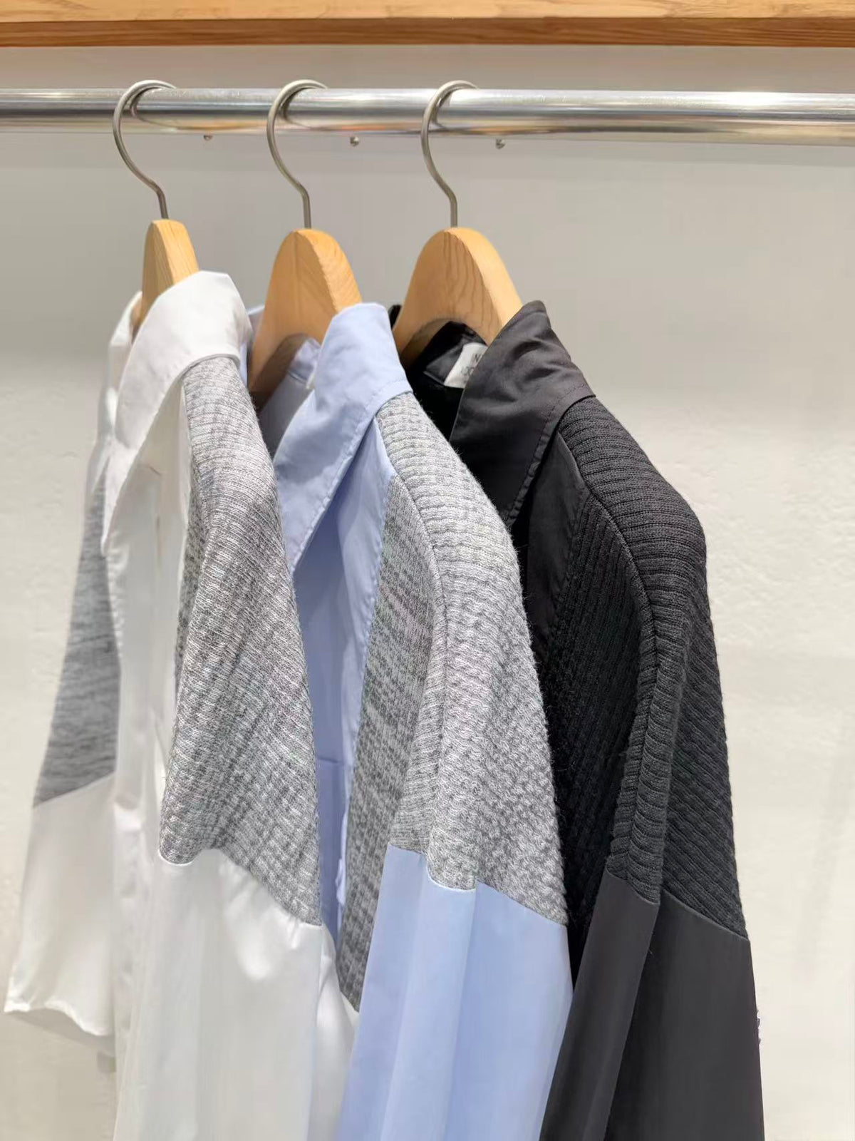 韓國直送Colorblock Texture Shirt