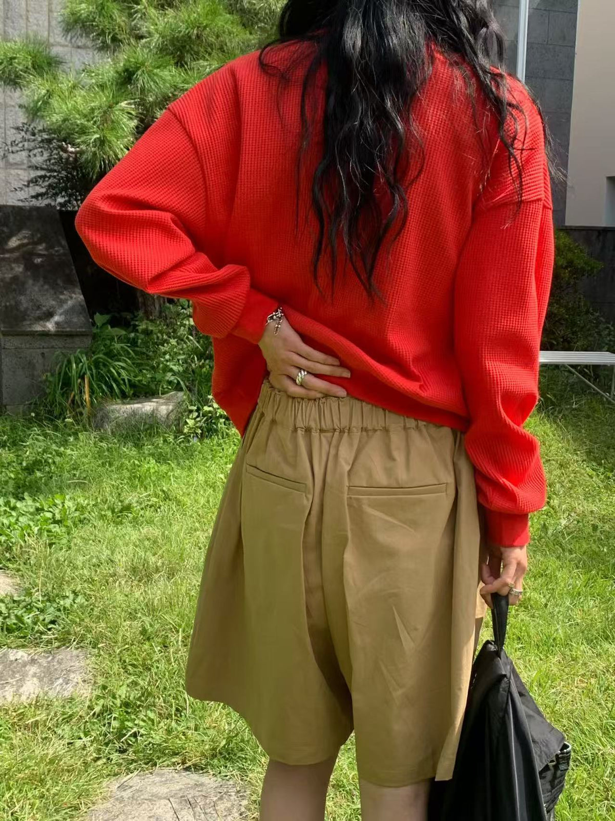 韓國直送 Waffle Henley / Pocket Bermuda