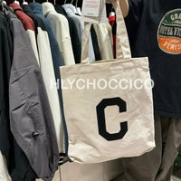 【一口價$256/個】韓國連線🇰🇷 韓國直送 COVERNAT Logo Canvas Tote Bag HLY & CHOCCICO