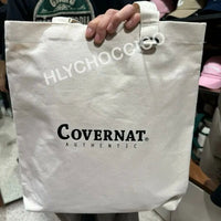 【一口價$256/個】韓國連線🇰🇷 韓國直送 COVERNAT Logo Canvas Tote Bag HLY & CHOCCICO