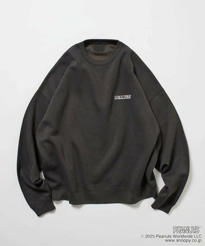 25AW Peanuts Back Print Crew Neck Sweatshirt - HLY &amp; CHOCCICO