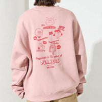 25AW Peanuts Back Print Crew Neck Sweatshirt - HLY & CHOCCICO