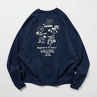 25AW Peanuts Back Print Crew Neck Sweatshirt - HLY & CHOCCICO