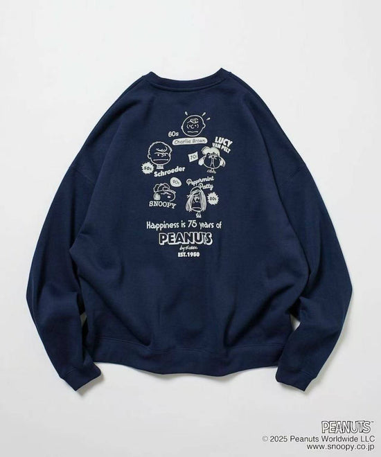 25AW Peanuts  Back Print Crew Neck Sweatshirt