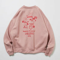 25AW Peanuts Back Print Crew Neck Sweatshirt - HLY & CHOCCICO