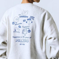 25AW Peanuts Back Print Crew Neck Sweatshirt - HLY & CHOCCICO