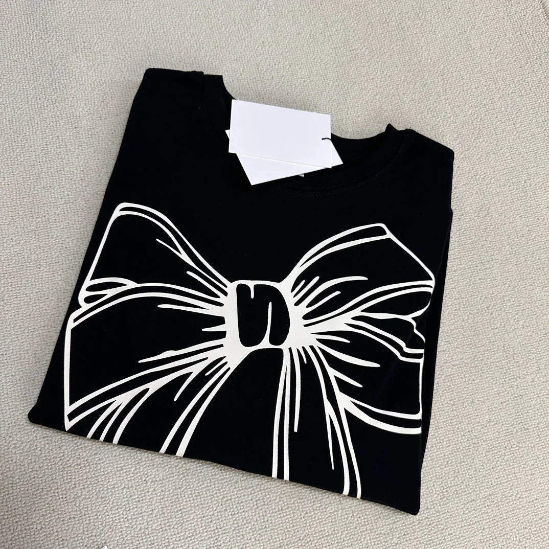 【一口價$282/件】韓國潮牌RonRon BIG RIBBON LINE T SHIRT - 5 Color - HLY &amp; CHOCCICO