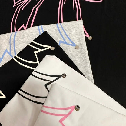 【一口價$282/件】韓國潮牌RonRon BIG RIBBON LINE T SHIRT - 5 Color - HLY &amp; CHOCCICO