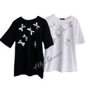 【一口價$282/件】韓國潮牌RonRon Loose handmade ribbon short sleeves   -2 Color HLY & CHOCCICO