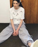 【一口價$282/件】韓國潮牌RonRon Loose handmade ribbon short sleeves   -2 Color HLY & CHOCCICO